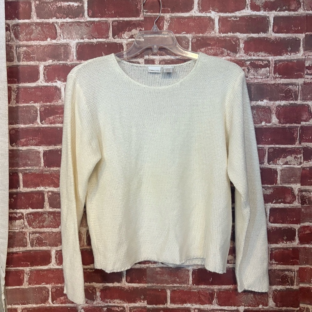 Cherokee Off-White Knit Sweater
